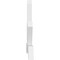 Ekena Millwork Vanguard Architectural Grade PVC Gable Bracket, 84"W x 49"H x 4"D x 6"F, 14/12 Pitch GBP084X49X0406VAN00 - alternate 4
